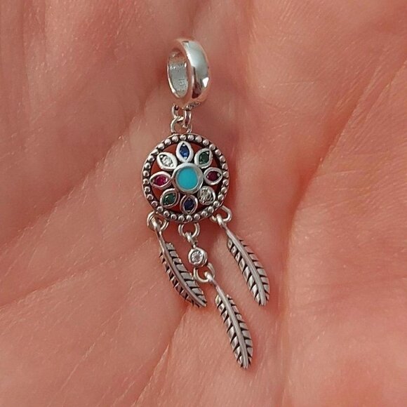 925 Silver Dream Catcher Charm/Pendant - Picture 4 of 8